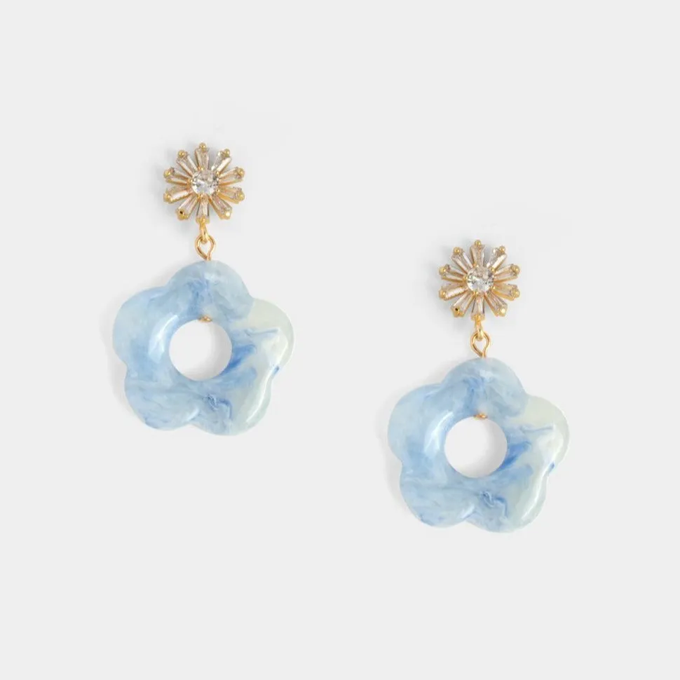 Bethany Floral Earrings -D