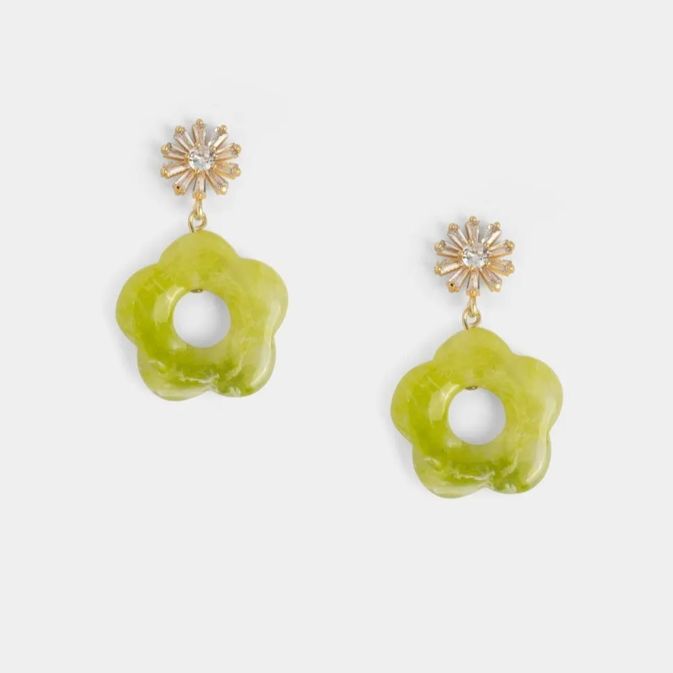 Bethany Floral Earrings -D