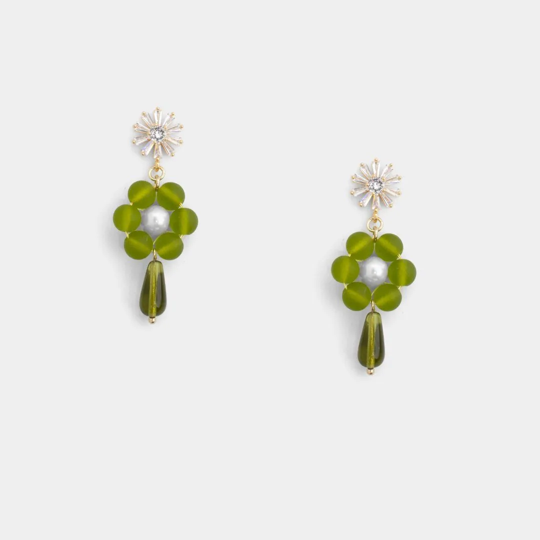 Bethany Tear Floral Earrings