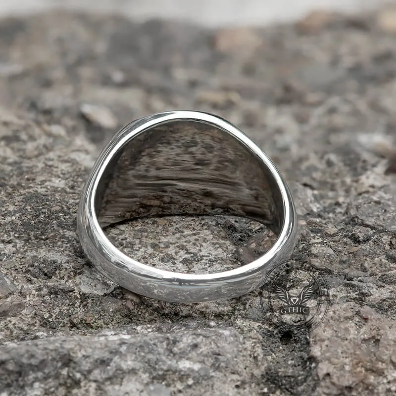 Black Epoxy Stainless Steel Minimalist Ring