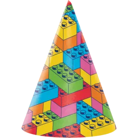 Block Bash Party Hats | 8 ct