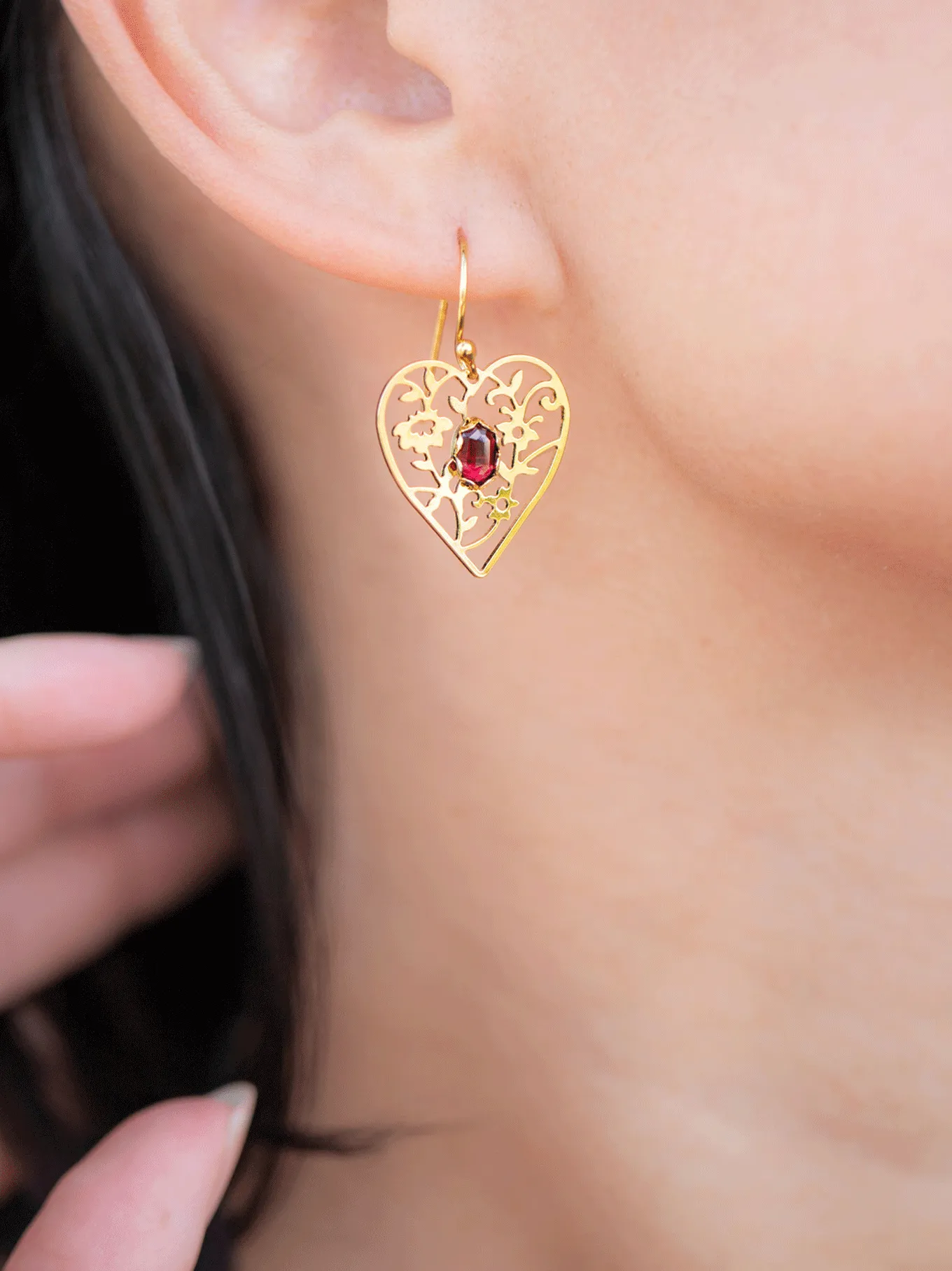 Blooming Heart Earrings