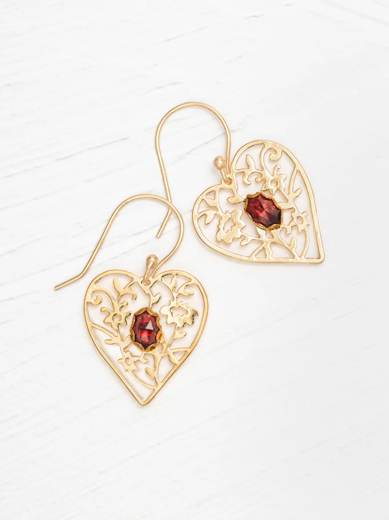 Blooming Heart Earrings