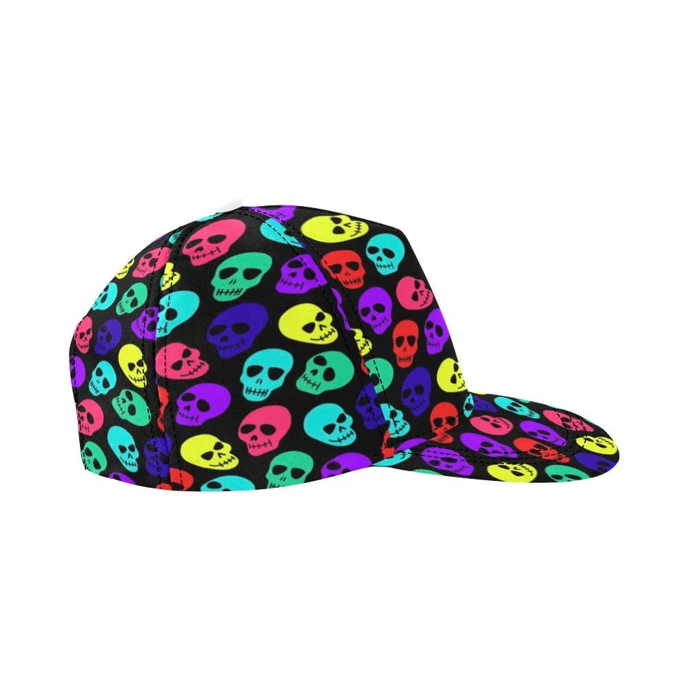 Bring Unique Style to Any Look With Our Colorful Skull Pattern Snapback Hat