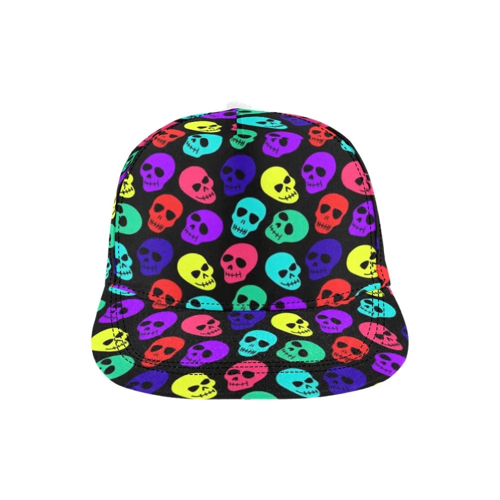 Bring Unique Style to Any Look With Our Colorful Skull Pattern Snapback Hat