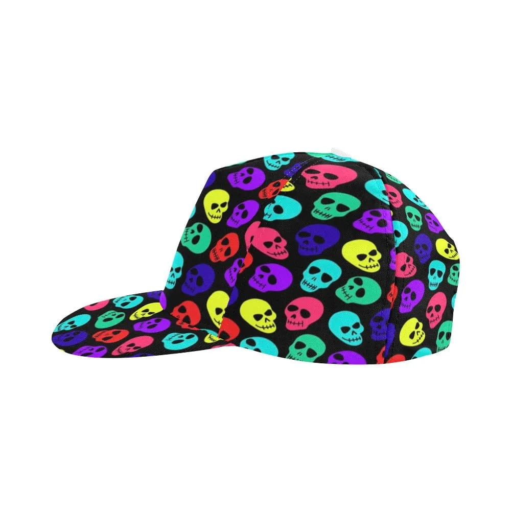 Bring Unique Style to Any Look With Our Colorful Skull Pattern Snapback Hat