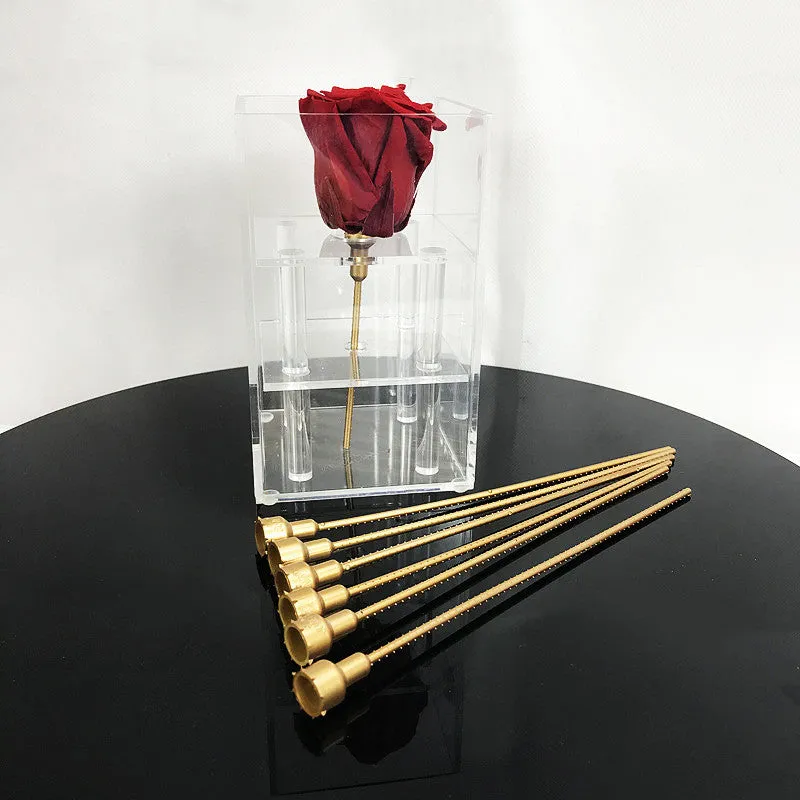 Bulk 3Pcs 24K Artificial Plastic Stems for Preserved Floral Wholesale