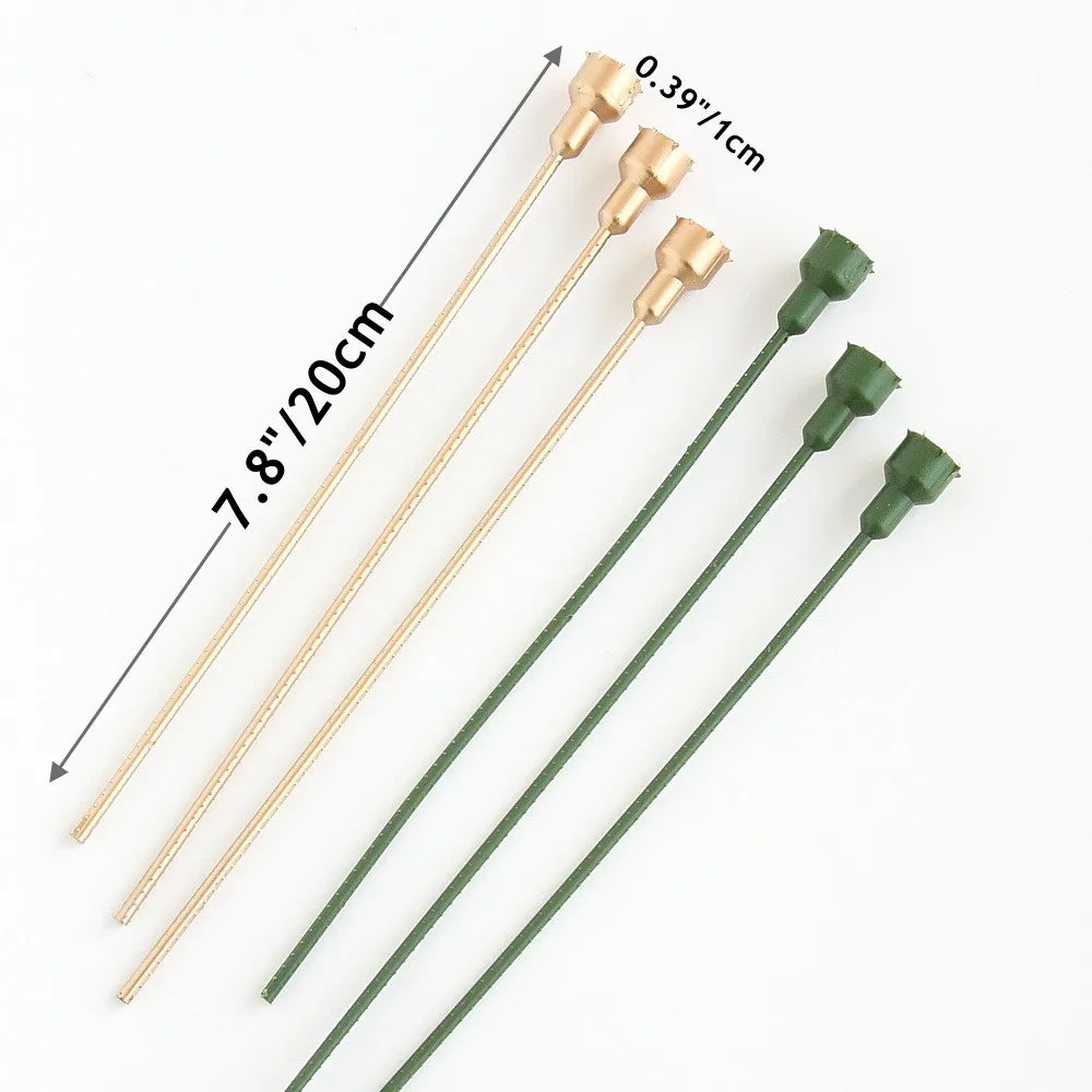 Bulk 3Pcs 24K Artificial Plastic Stems for Preserved Floral Wholesale