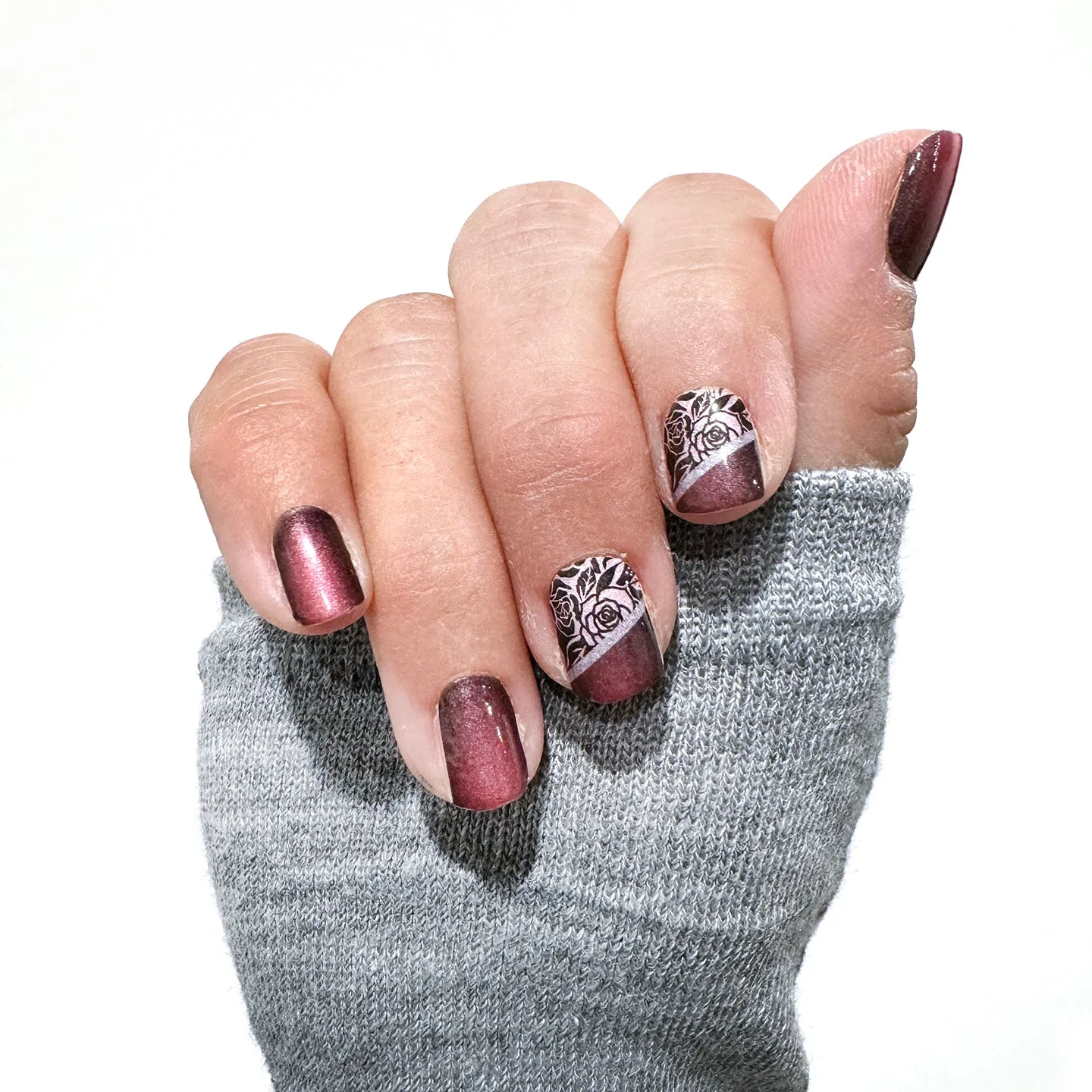 Burlesque Floral Nail Wraps