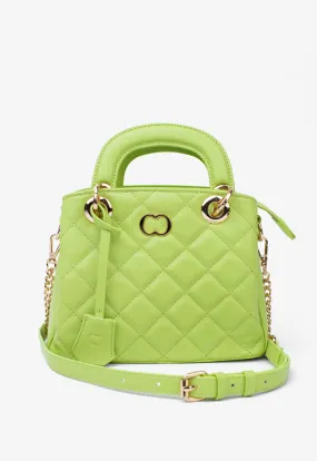 Choice Vibrant Quilted Handbag Lime