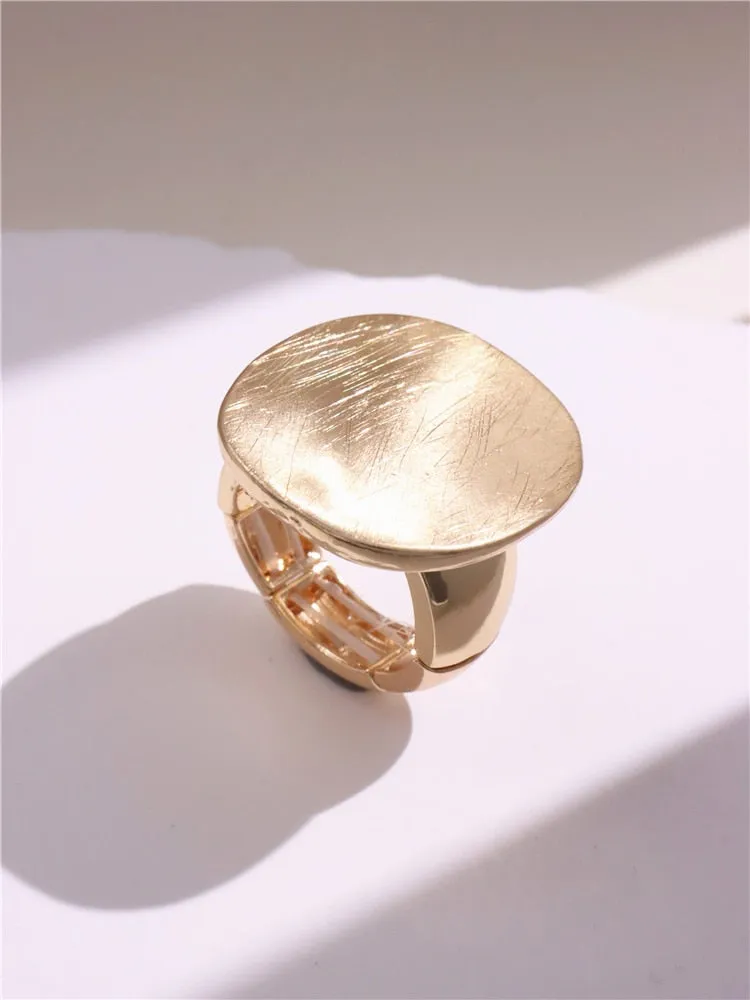 Chunky Gold Roman Style Rings - 6 Styles