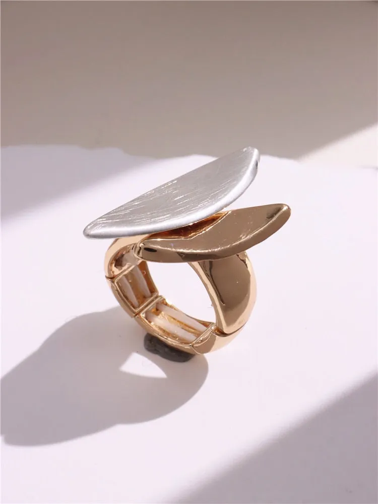 Chunky Gold Roman Style Rings - 6 Styles