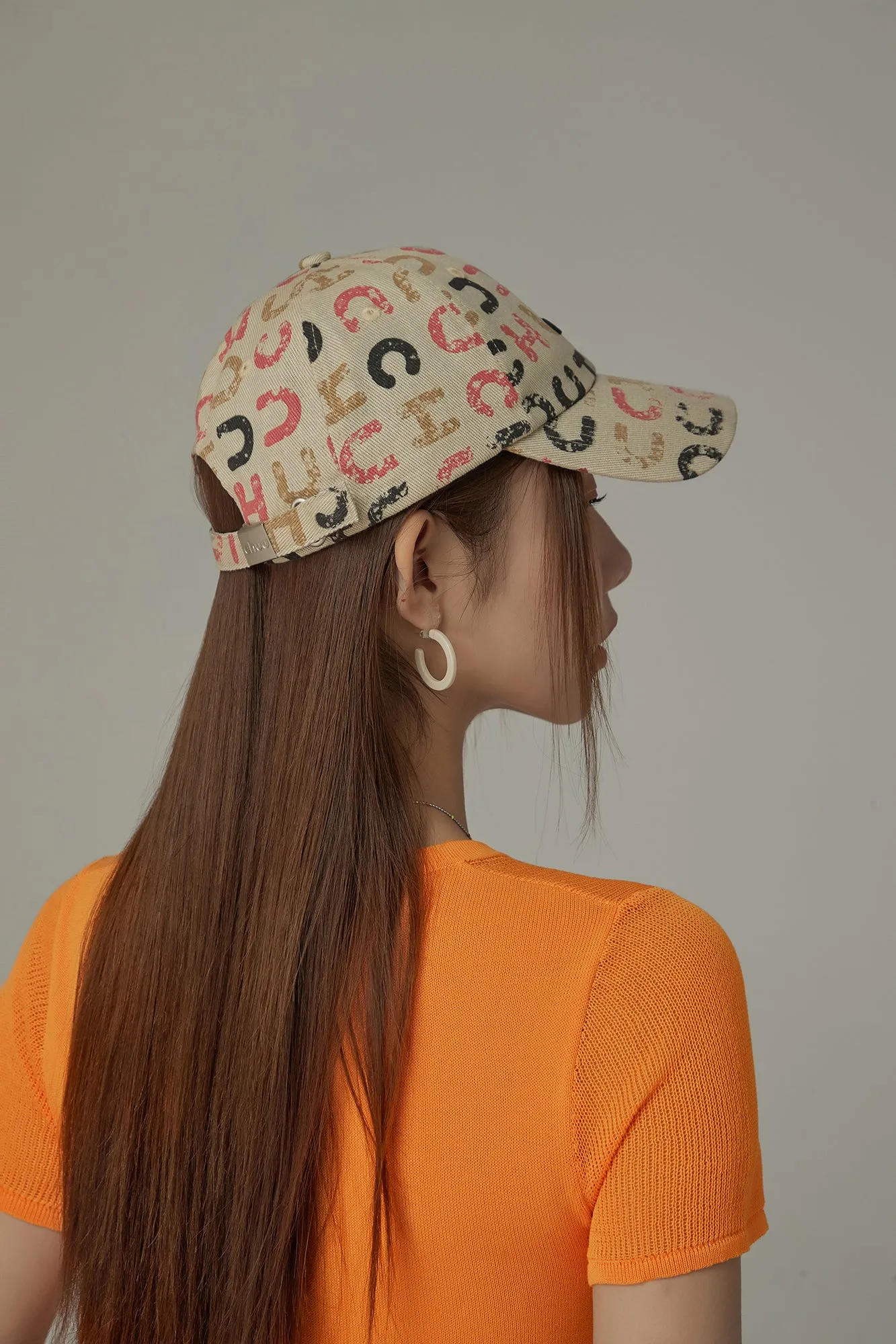 Colorful Chuu Lettering Pattern Ball Cap