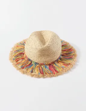 Colorful Cotton Rope Tassel Straw Hat