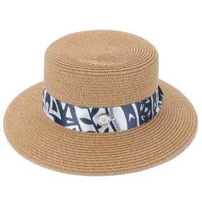 Hat Lily Brown Tapa Navy