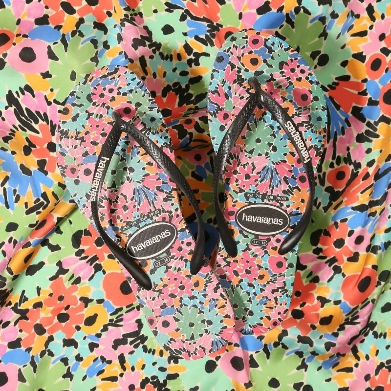 Havaianas Slim Print Floral Ditsy Thong