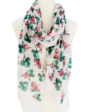 JC021264 Abstract Flower Watercolor Scarf