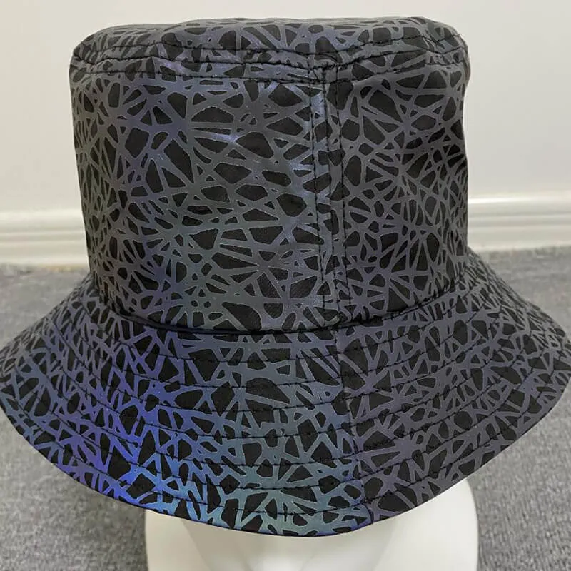 Lightning Colorful Pattern Reflective Bucket Hat