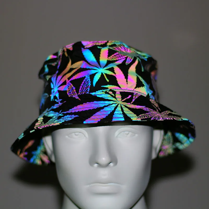 Lightning Colorful Pattern Reflective Bucket Hat