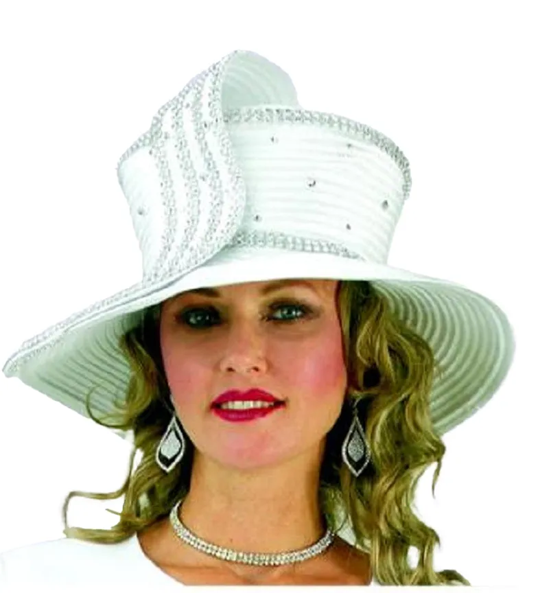 Lily and Taylor Hat H104 -White