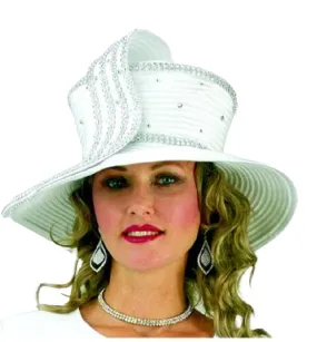 Lily and Taylor Hat H104 -White