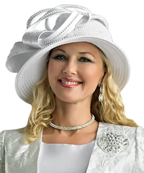 Lily and Taylor Hat H388-White