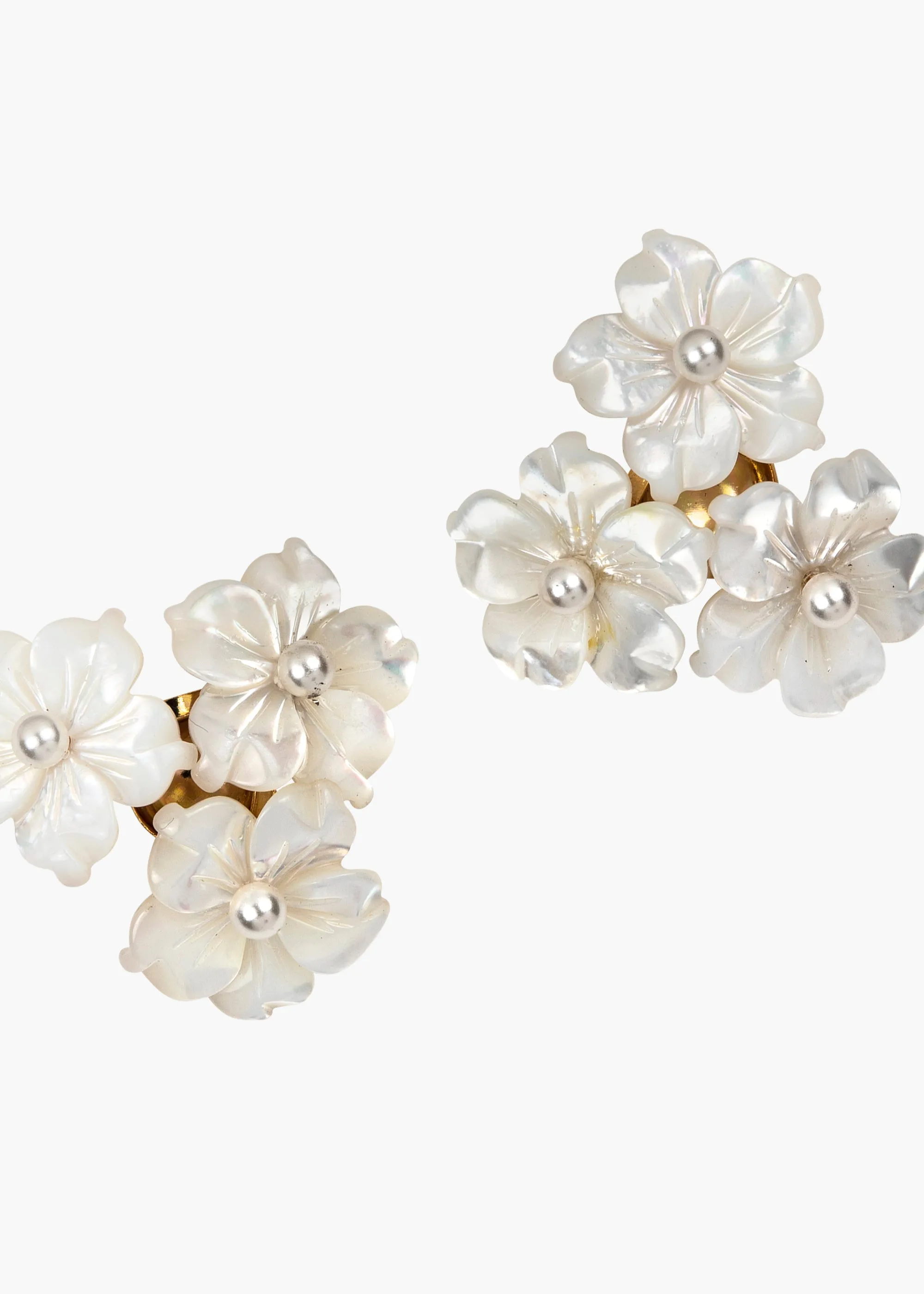 Marti Stud Earrings -- Mother of Pearl