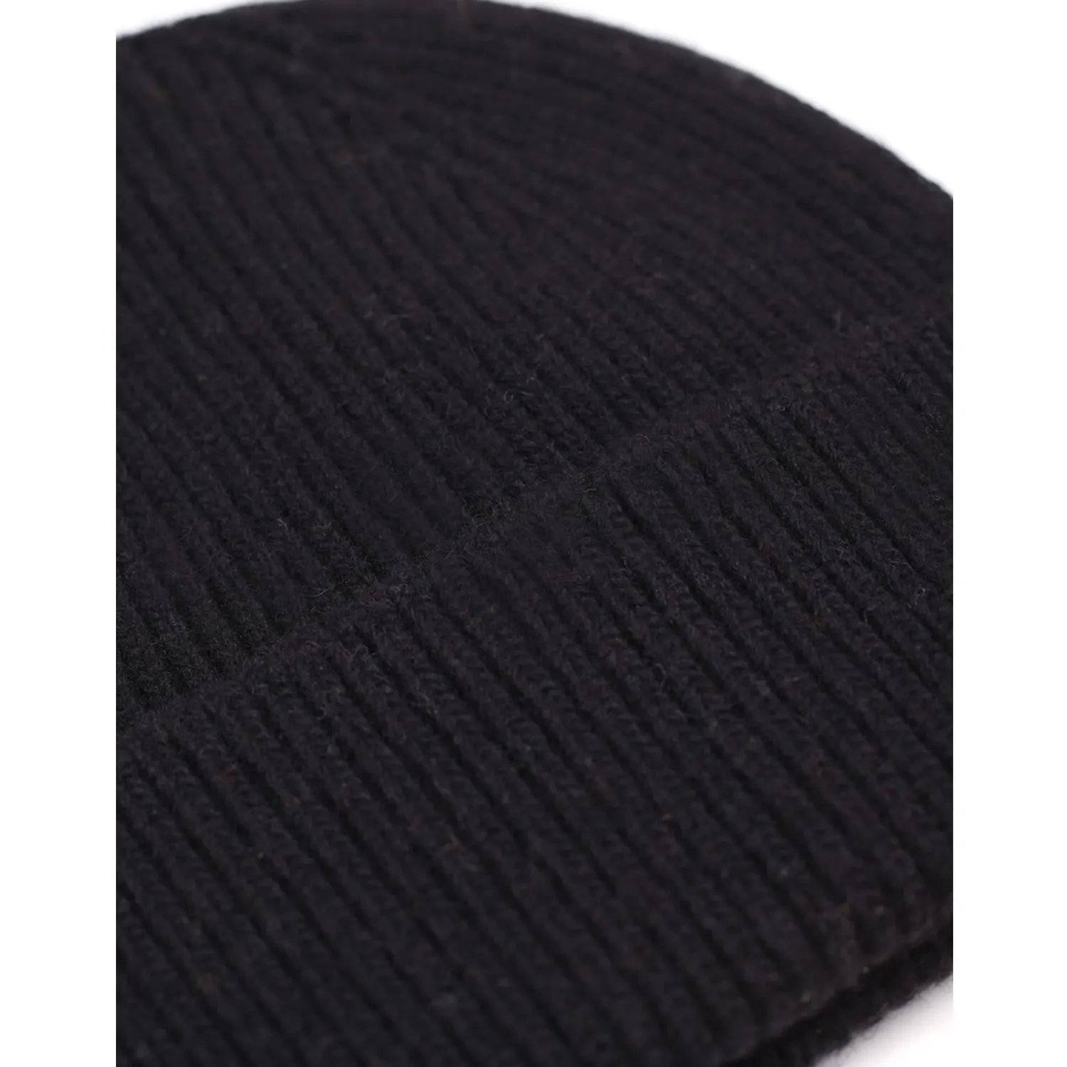 Merino Wool Beanie, Deep Black