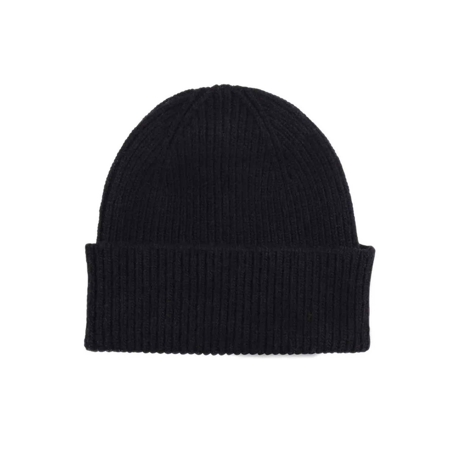 Merino Wool Beanie, Deep Black