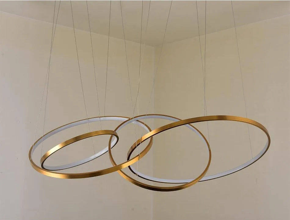 Minimalist LED Light Rings Chandelier