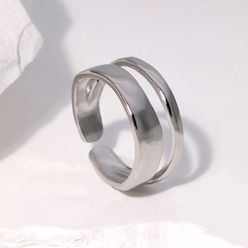 Minimalist Stainless Steel Electroplating Rings