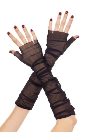 Music Legs Soft Mesh Fingerless Gloves ML473