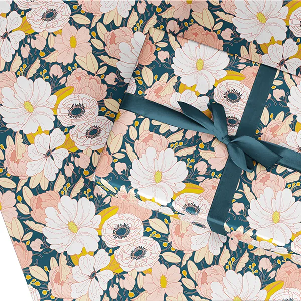 Night Floral Wrapping Paper