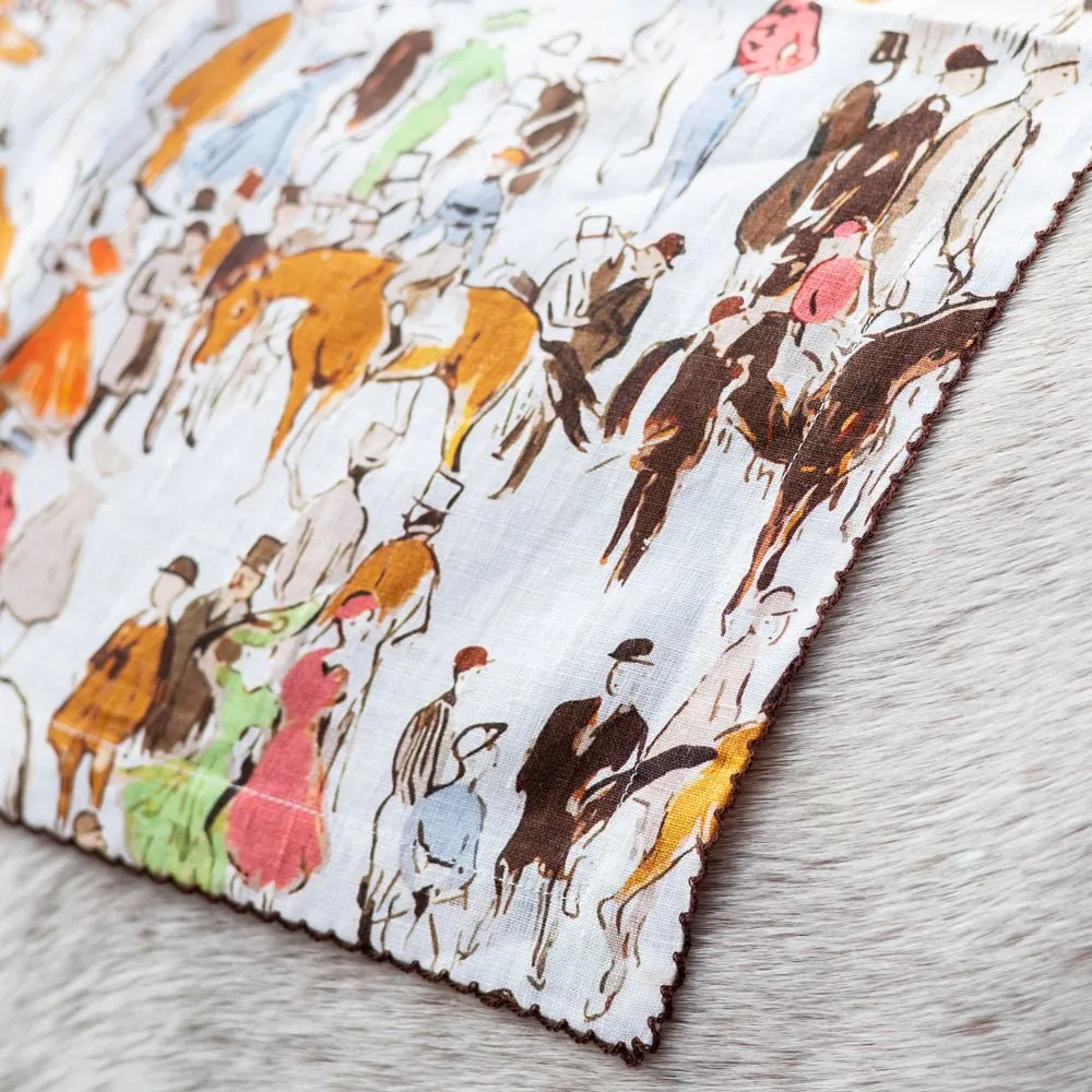 Paddock Scene Linen Napkin | Set of 4