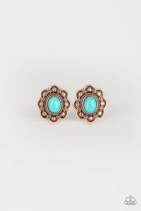 Paparazzi Earring ~ Springtime Deserts - Copper