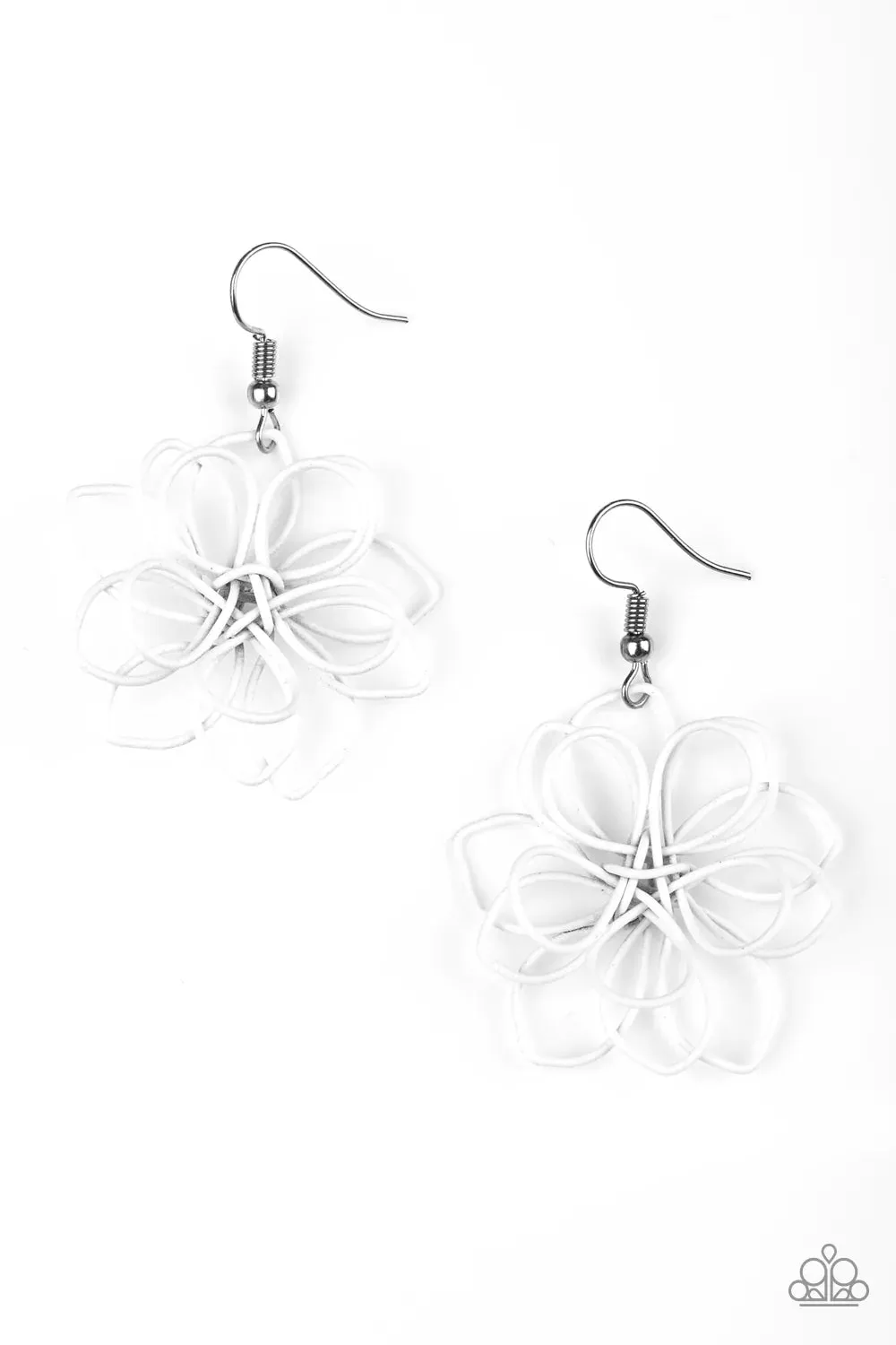 Paparazzi Earring ~ Springtime Serenity - White