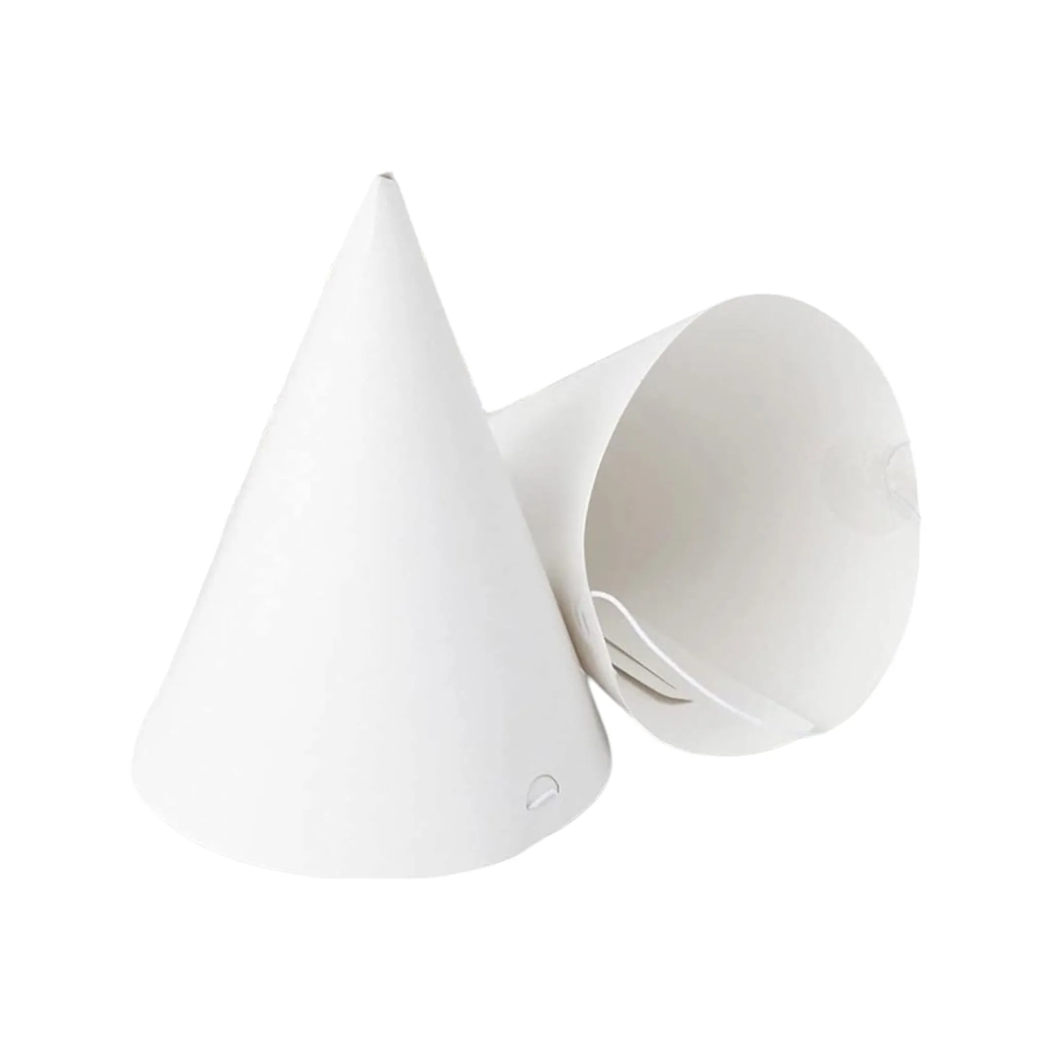 Paper Party Hat 20cm Solid Colur 10pack