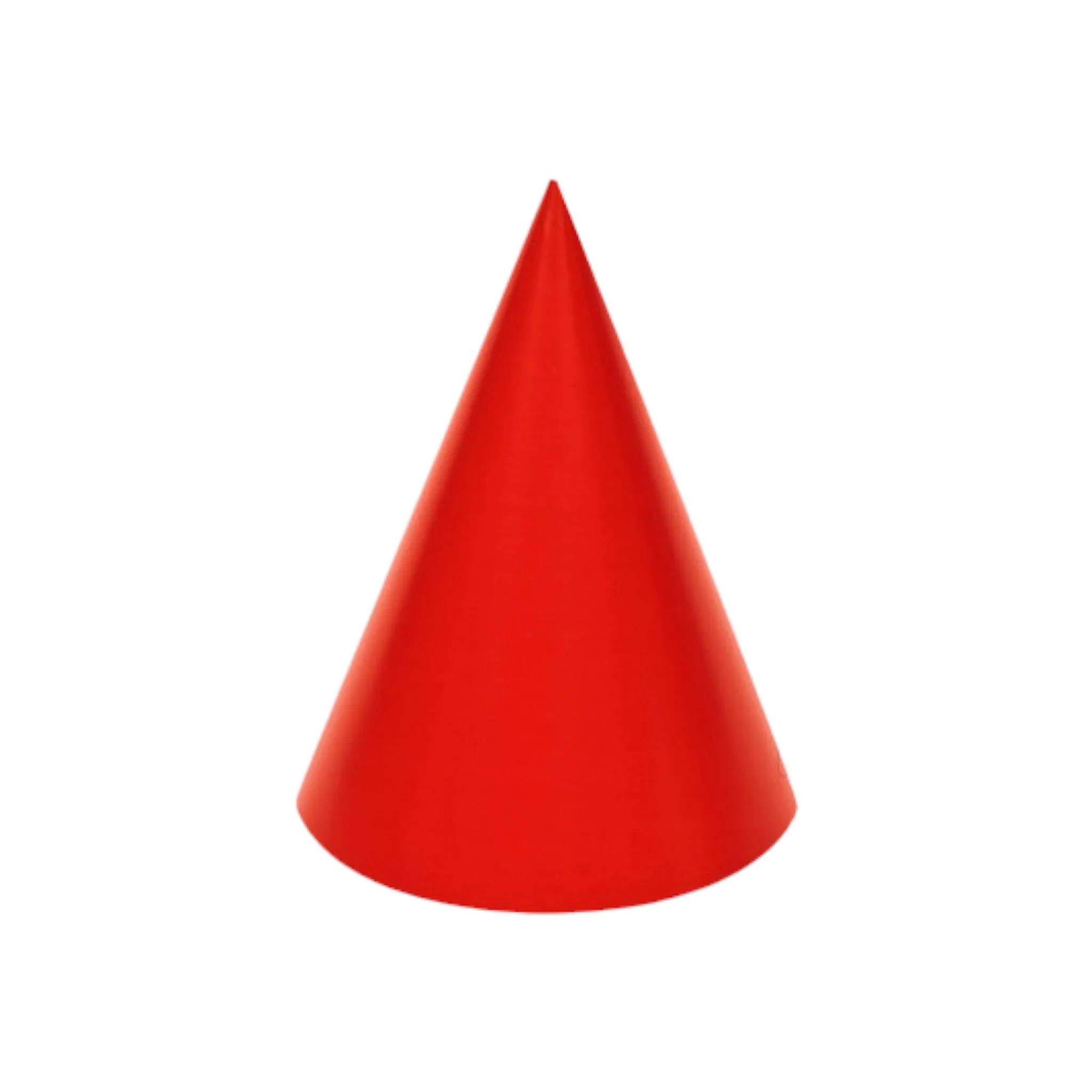 Paper Party Hat 20cm Solid Colur 10pack