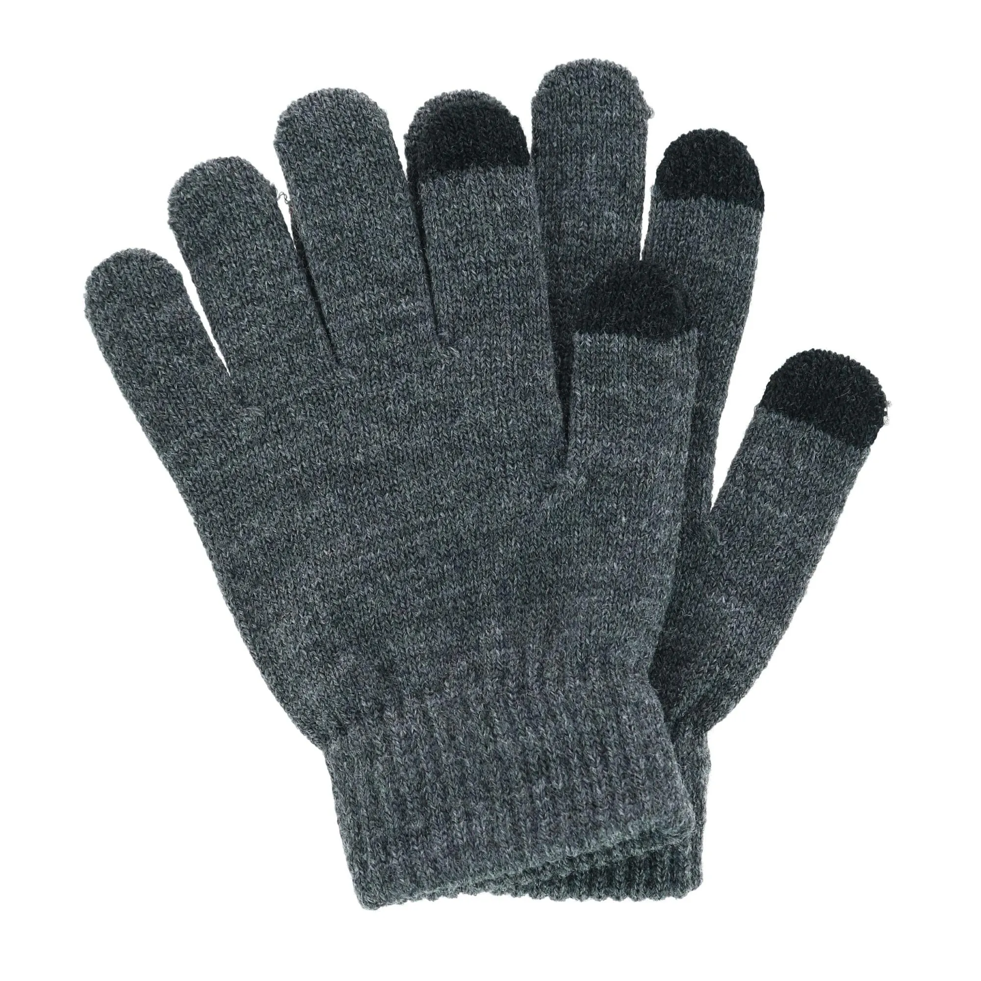 Polar Extreme Boy's One Size Double Stripe Hat and Texting Glove Set