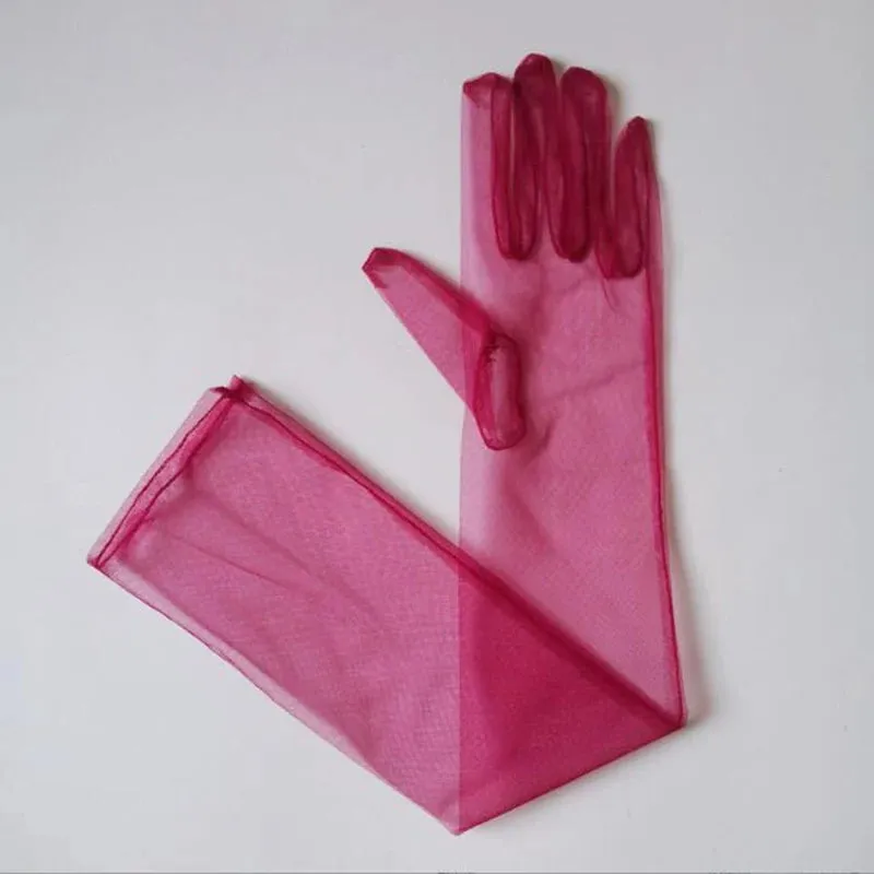 Sheer Elbow Length Gloves