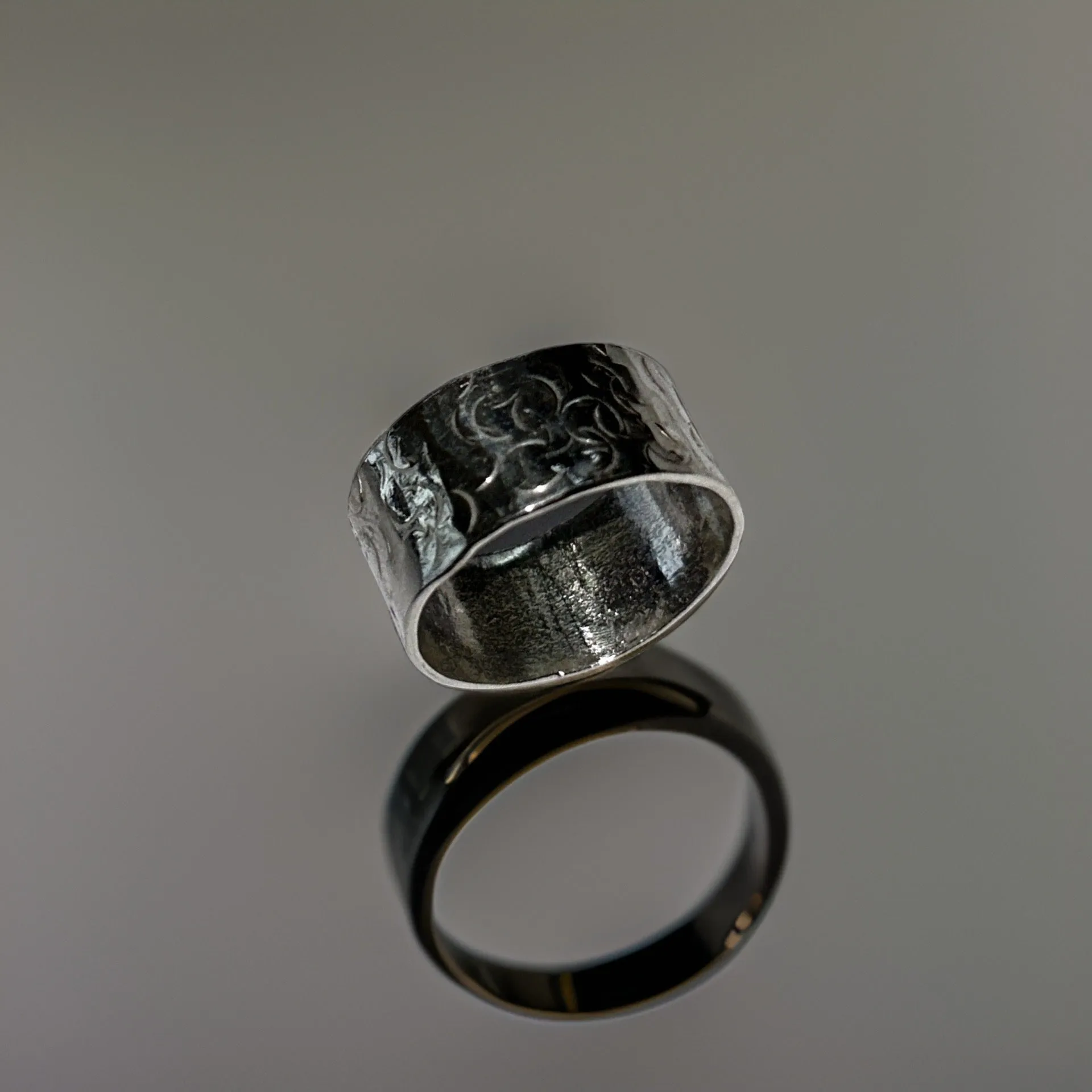 Silver Wide Band Ring