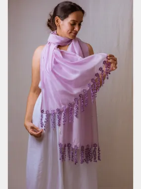 Sitara Handmade Crochet Lavender Stole