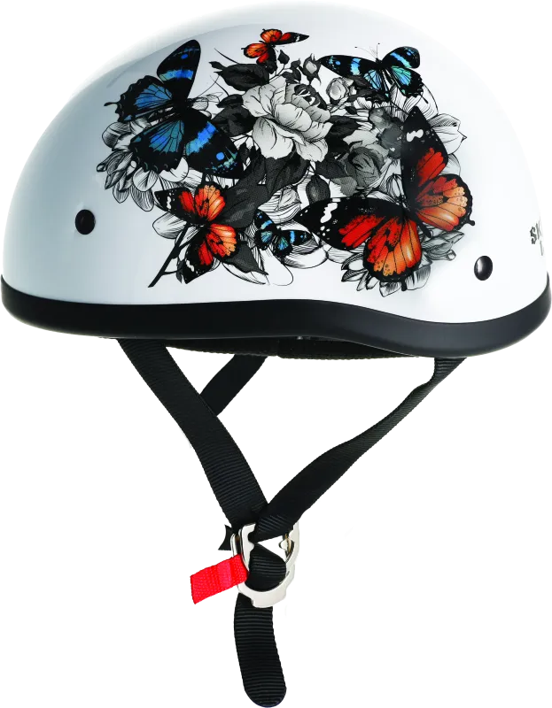 Skid Lids White Rose Original Helmet - XS