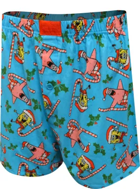 SpongeBob and Patrick Merry Christmas Boxer Shorts