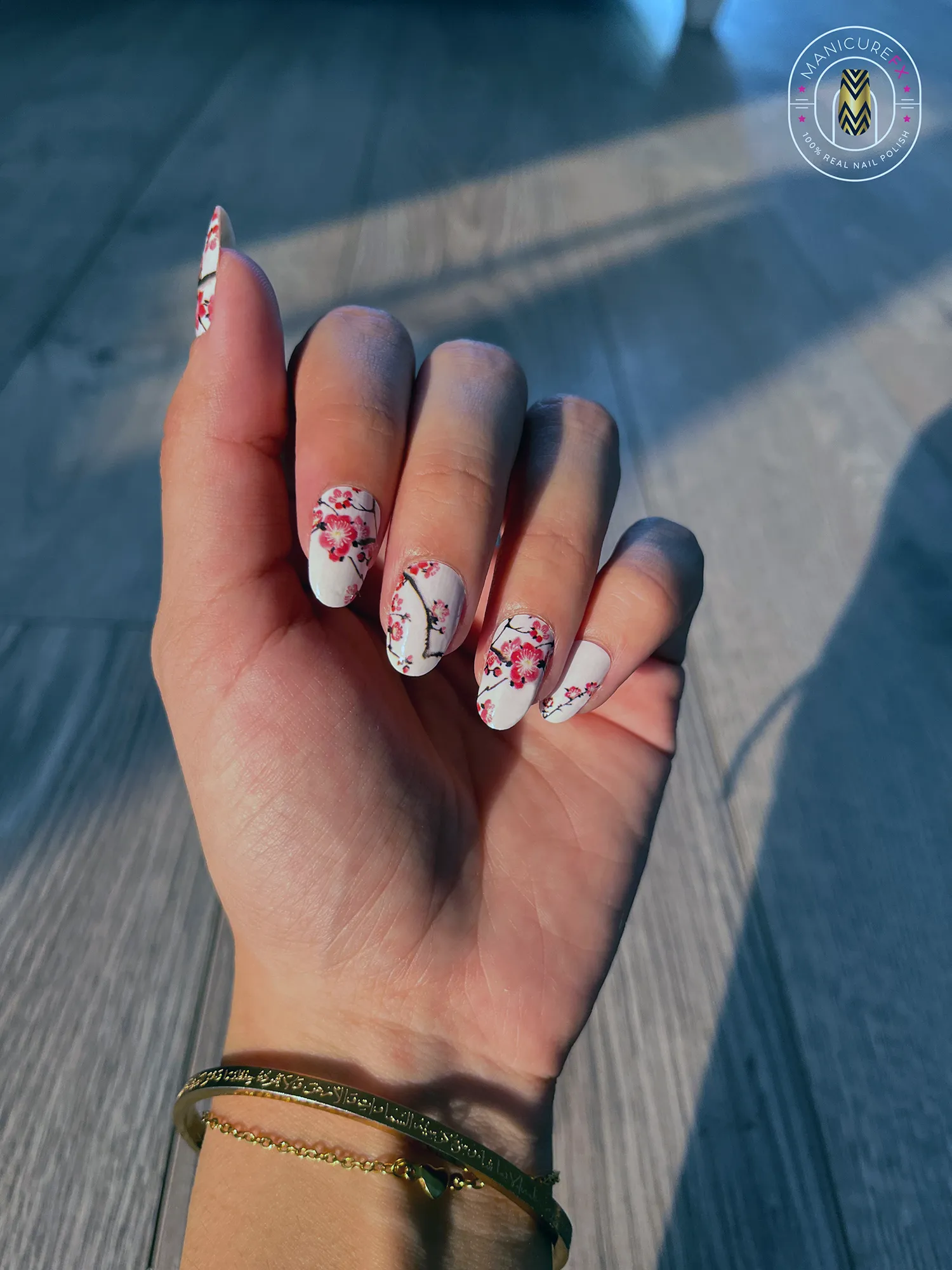 Spring Flower Nails - Spring Branch -Nail Wraps (Standard)