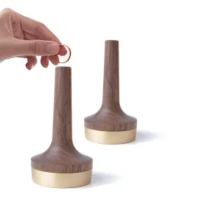 The Decent Living US Walnut Wood Ring Holder