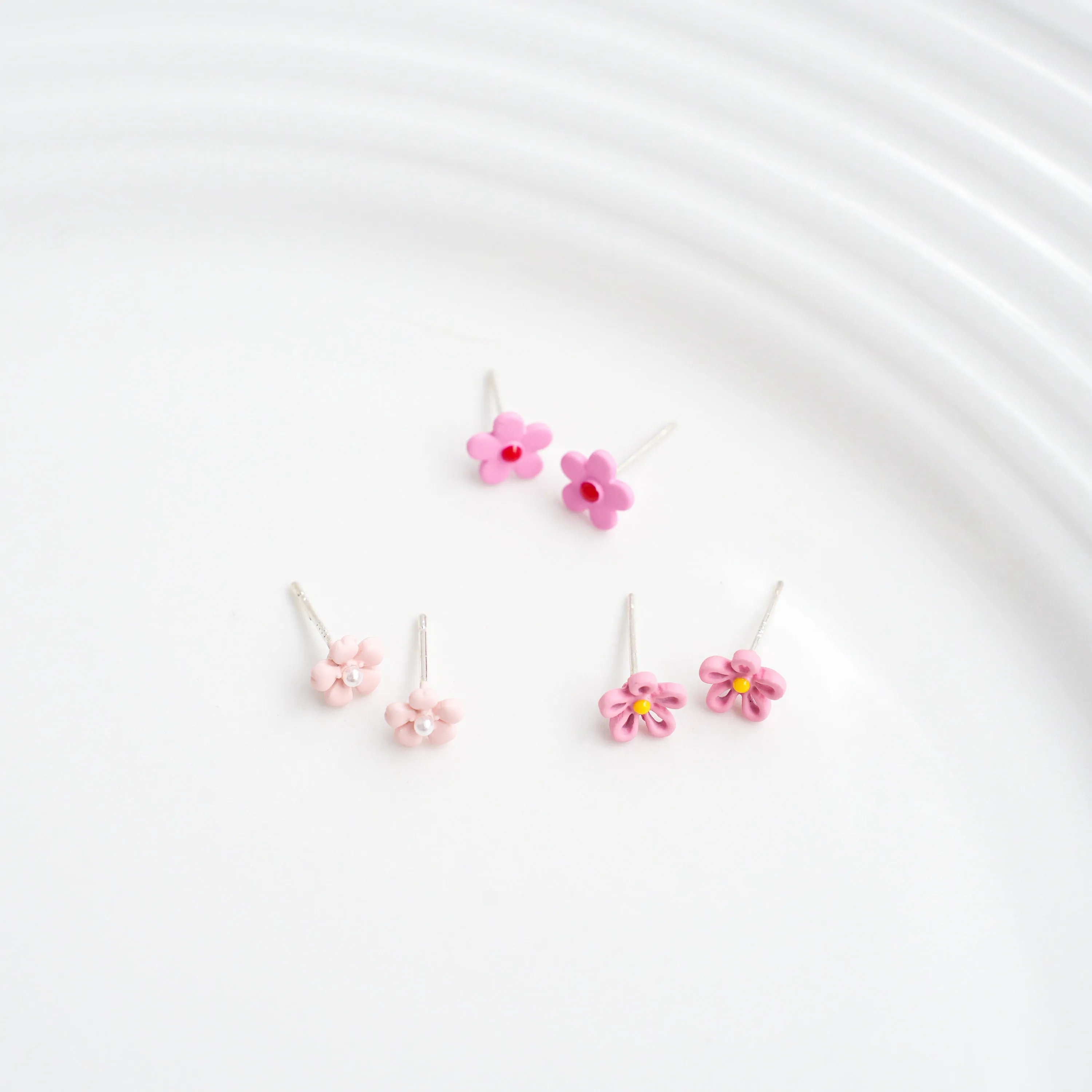 Tiny Flower Stud Earrings