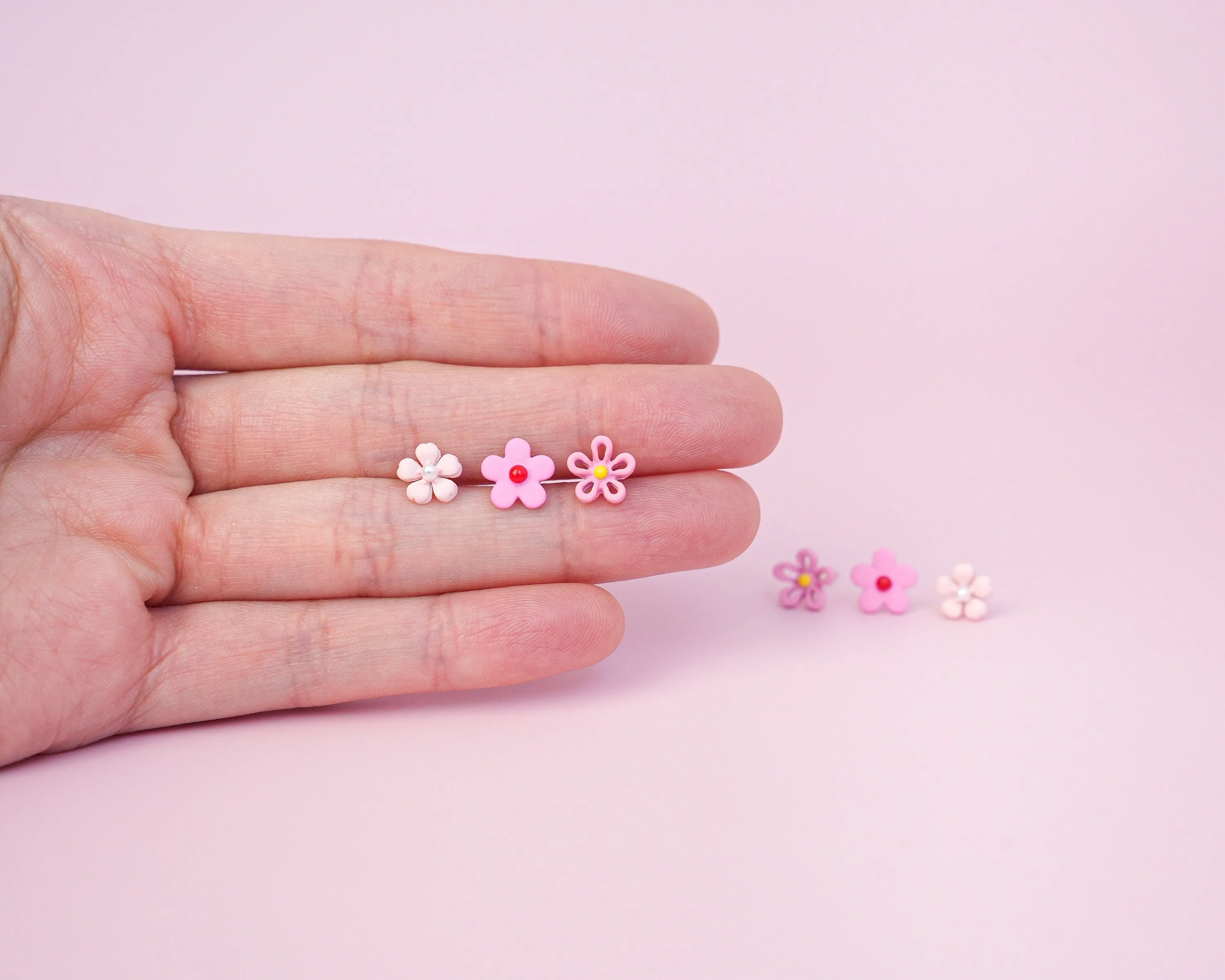 Tiny Flower Stud Earrings