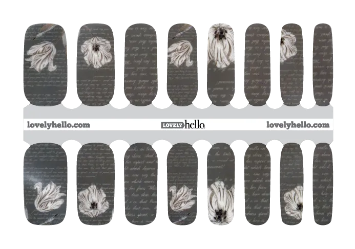 Tulip Poetry Nail Wraps