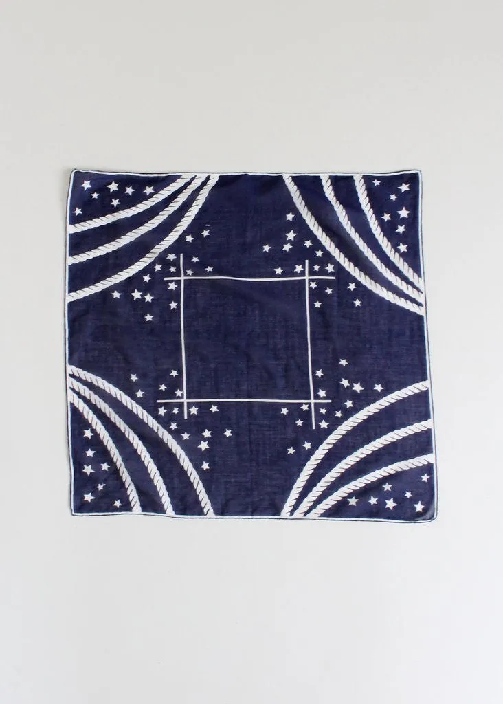 Vintage 1940s Nautical Bandana Scarf